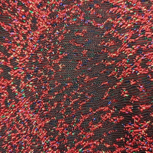 Desigual NWT Slim Fit Long Sleeve Cut Out V-neck Metallic Red Bodysuit Size M - Picture 15 of 15